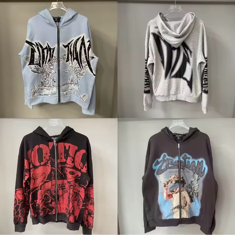 Men's Graphic Zip-Up Jacket